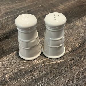 Longaberger Salt + Pepper Shakers - Ivory